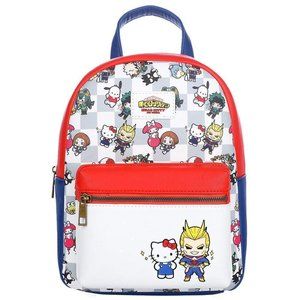 My Hero Academia X Hello Kitty and Friends Sanrio Color Block Mini Backpack Bag